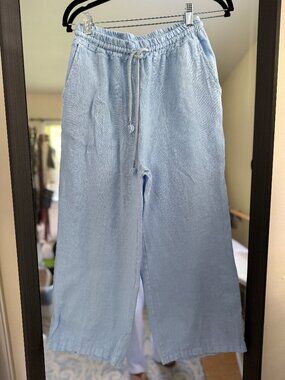 Beautiful Blue Linen Pants
